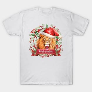 Merry Christmas Lion T-Shirt